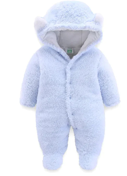 Warm winter kick suit for newborn