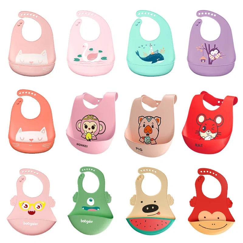 Silicone Cartoon Bib