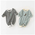Striped jumpsuit for newborns