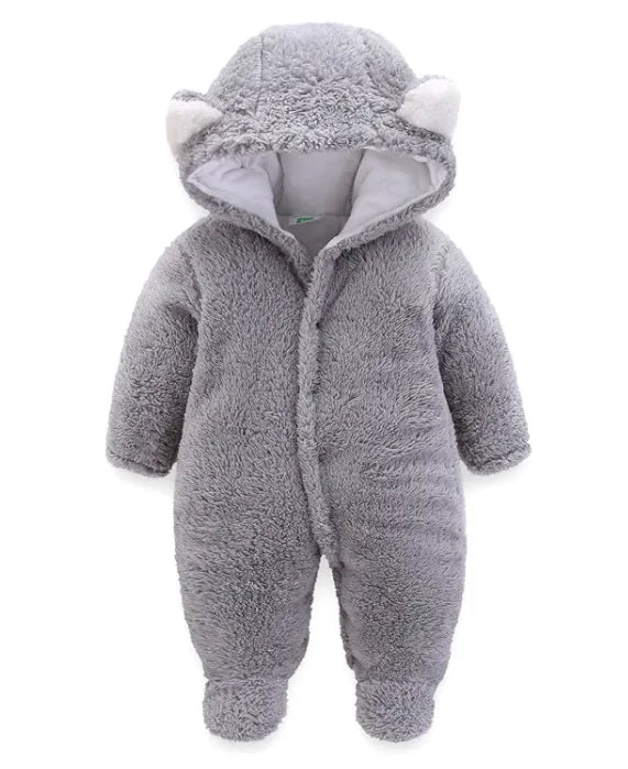 Warm winter kick suit for newborn