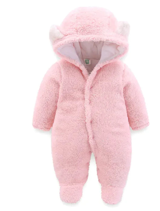 Warm winter kick suit for newborn