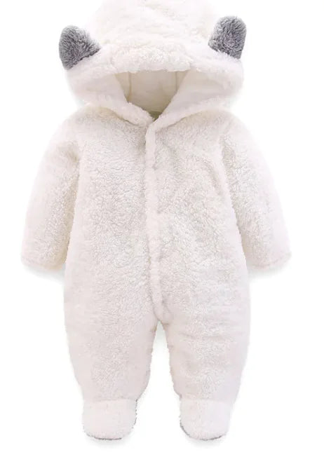 Warm winter kick suit for newborn