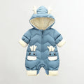 Cute Baby Winter Overalls with Reindeer Motif